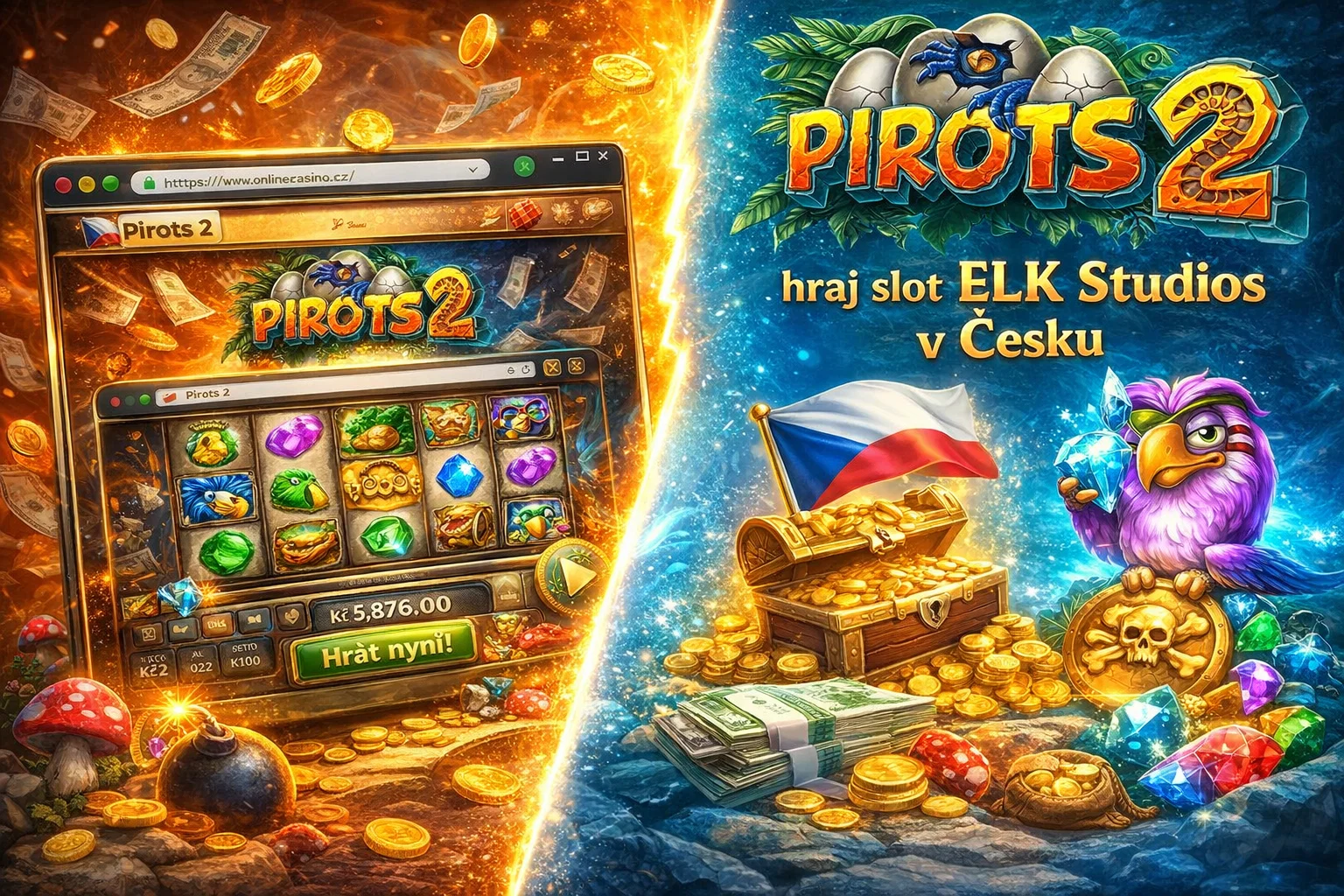 Pirots 2 — hraj slot ELK Studios v Česku