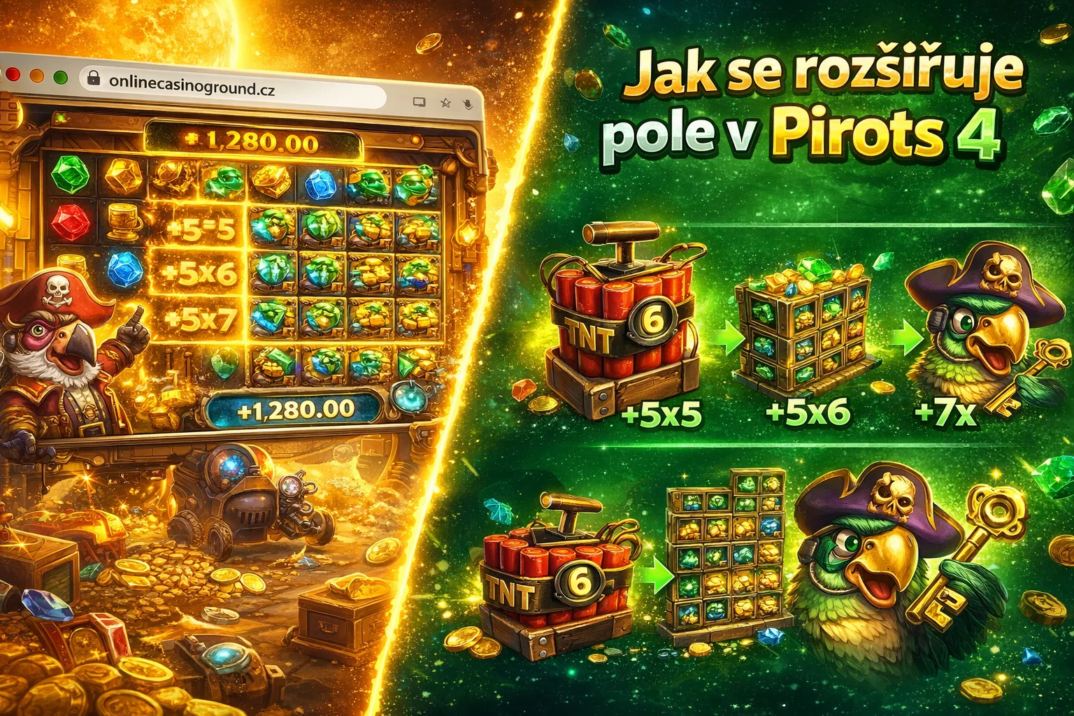 Jaké herní režimy jsou v Pirots 4 dostupné
