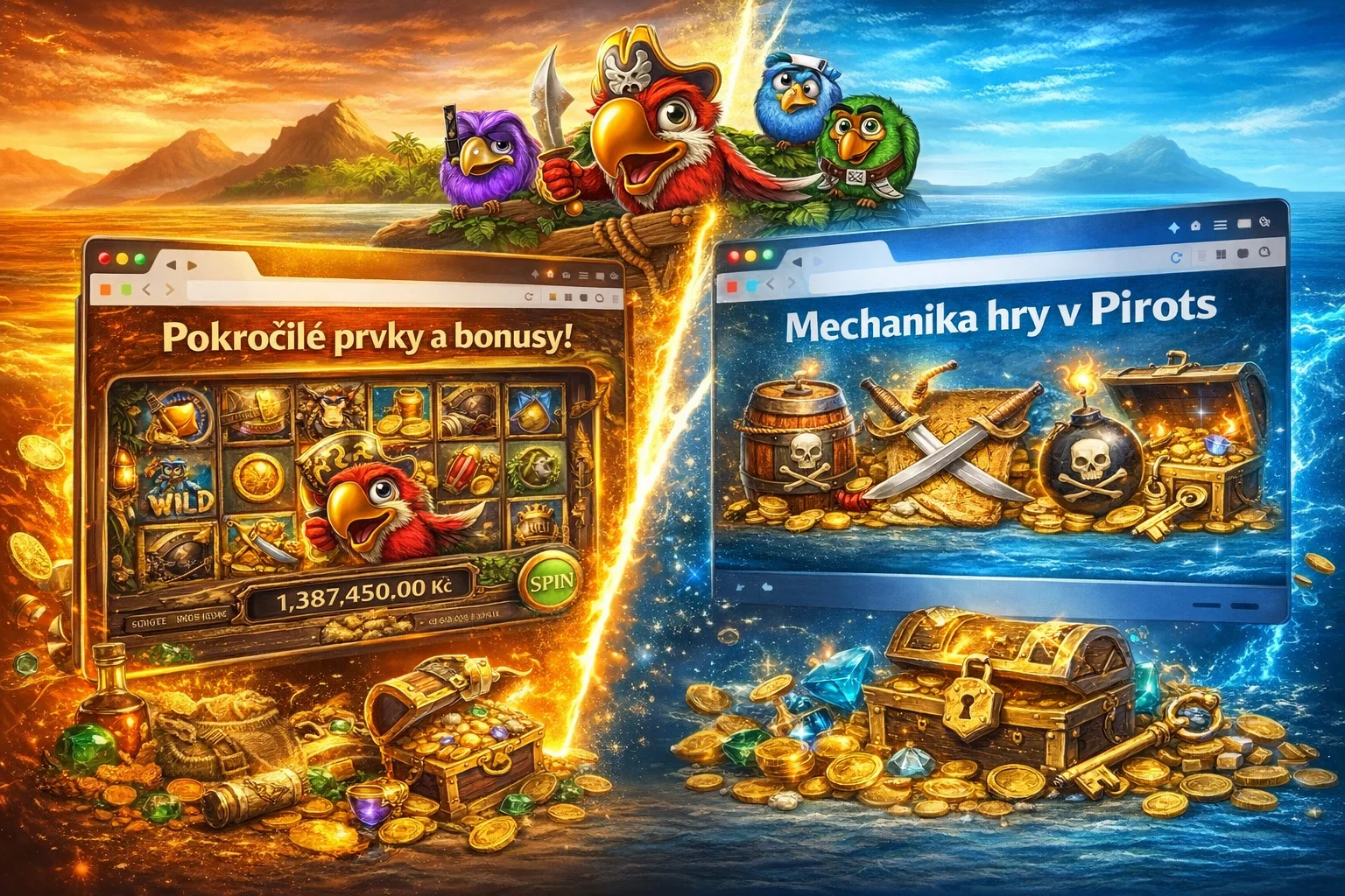 Mechanika hry v Pirots