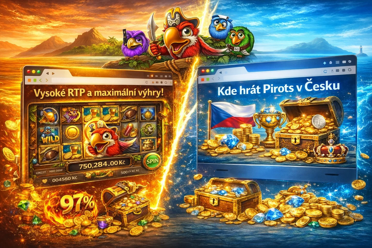 Kde hrát Pirots v Česku